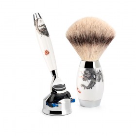 Set de barbierit cu aparat de ras Fusion si pamatuf Silvertip Fibre S 433 ED MEISSEN F